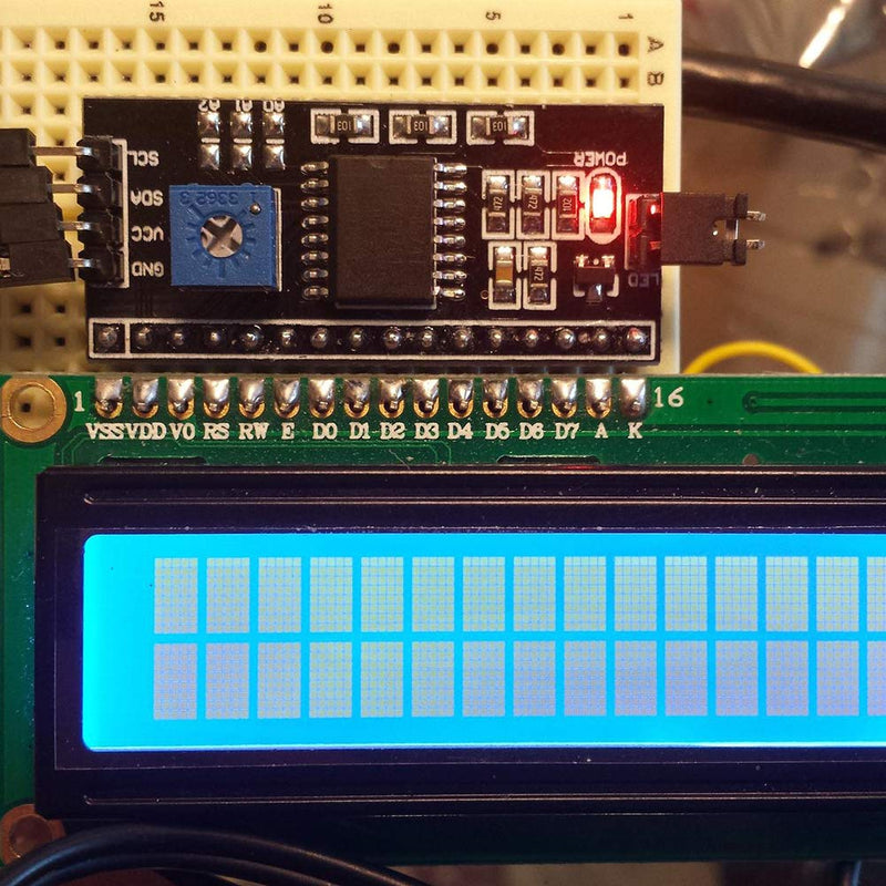  [AUSTRALIA] - JANSANE 16x2 1602 LCD Display Screen Blue + IIC I2C Module Interface Adapter for Raspberry pi 2 Pack