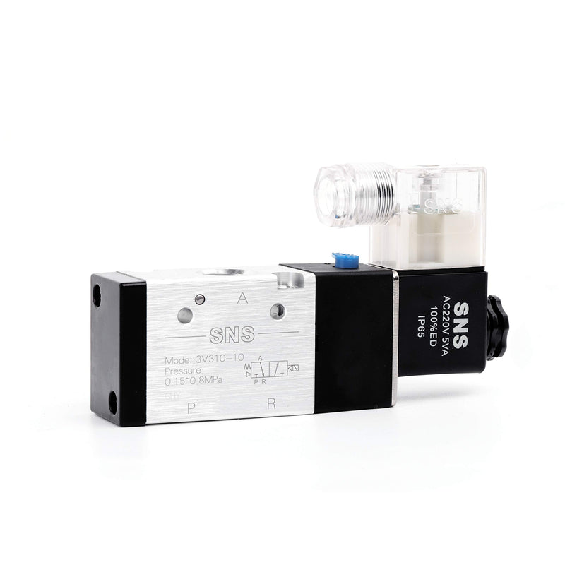  [AUSTRALIA] - SNS 3V310-N10/DC24V 3/2 Port 3/8 NPT Inlet Single Coil Pilot-Operated Electric Solenoid Valve DC24V