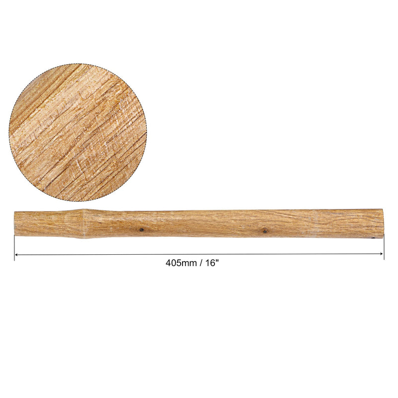  [AUSTRALIA] - uxcell Hammer Handle, 16" Length Wooden for Replacement or Update 16 inch