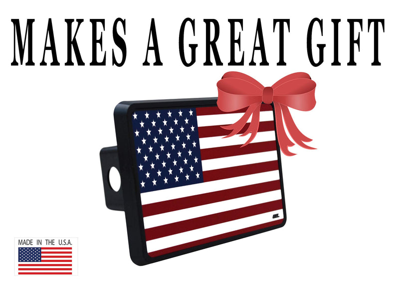  [AUSTRALIA] - Rogue River Tactical USA American Flag Trailer Hitch Cover Plug US Patriotic Old Glory