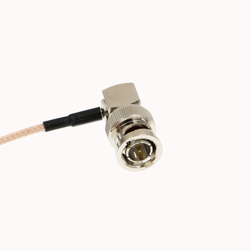  [AUSTRALIA] - Uonecn Right Angle DIN 1.0/2.3 Mini BNC to RG179 Right Angle BNC Coaxial Cable Video Cable for Blackmagic HyperDeck Shuttle 75ohm