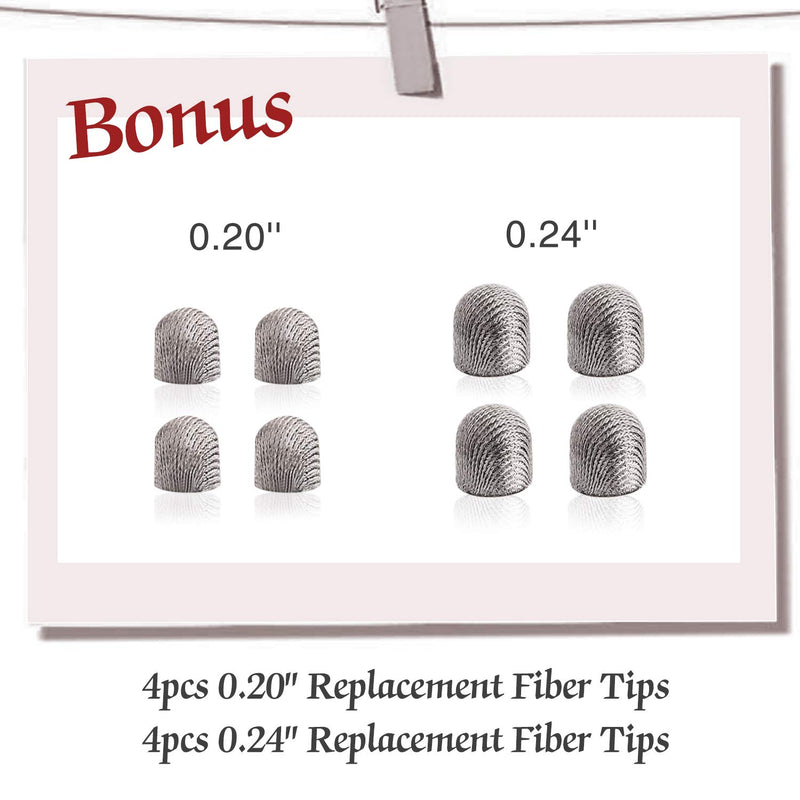 Bargains Depot New 5mm High-Sensivity Fiber Tip Capacitive Stylus Dual-tip Universal Touchscreen Pen for All Tablets & Cell Phones with 8 Extra Replaceable Fiber Tips (4 Pcs, Black/Aqua/Silver/Yellow) Black/Aqua/Silver/Gold - LeoForward Australia