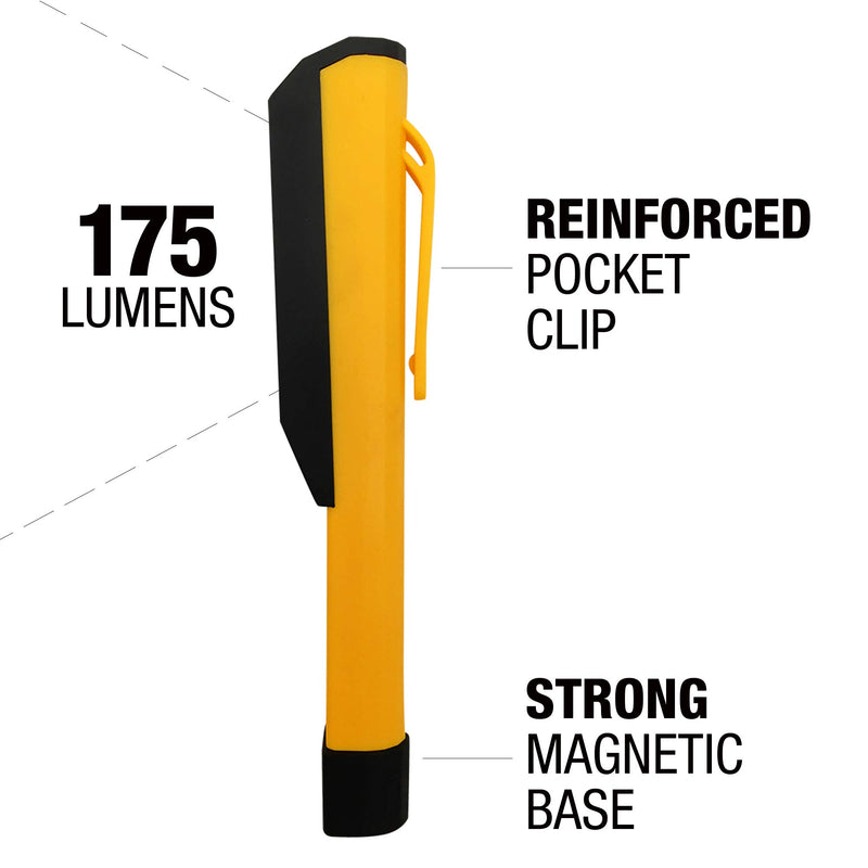 Cat CT1000 Pocket COB LED Flood Beam Pocket Work Light, Black/Yellow 1-Pack - LeoForward Australia