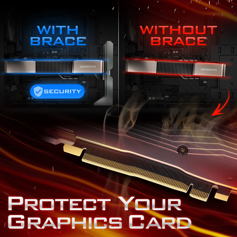  [AUSTRALIA] - Antec RGB GPU Support Bracket, Graphics Card Holder, Addressable RGB 5V 3PIN RGB Connector Aluminum ARGB
