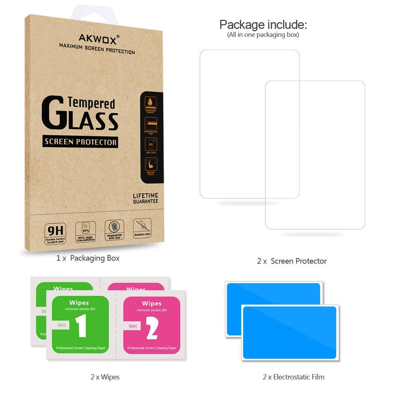 (Pack of 2) Screen Protector for PS Vita 1000, Akwox Premium HD Clear 9H Tempered Glass Screen Protective Film for Sony Playstation Vita PSV 1000-Max Clarity and Touch Accuracy Film - LeoForward Australia