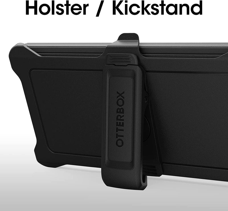  [AUSTRALIA] - OtterBox Galaxy S23 Ultra (Only) - Defender Series Case - Black, Rugged & Durable - with Port Protection - Includes Holster Clip Kickstand - Microbial Defense Protection - Non-Retail Packaging