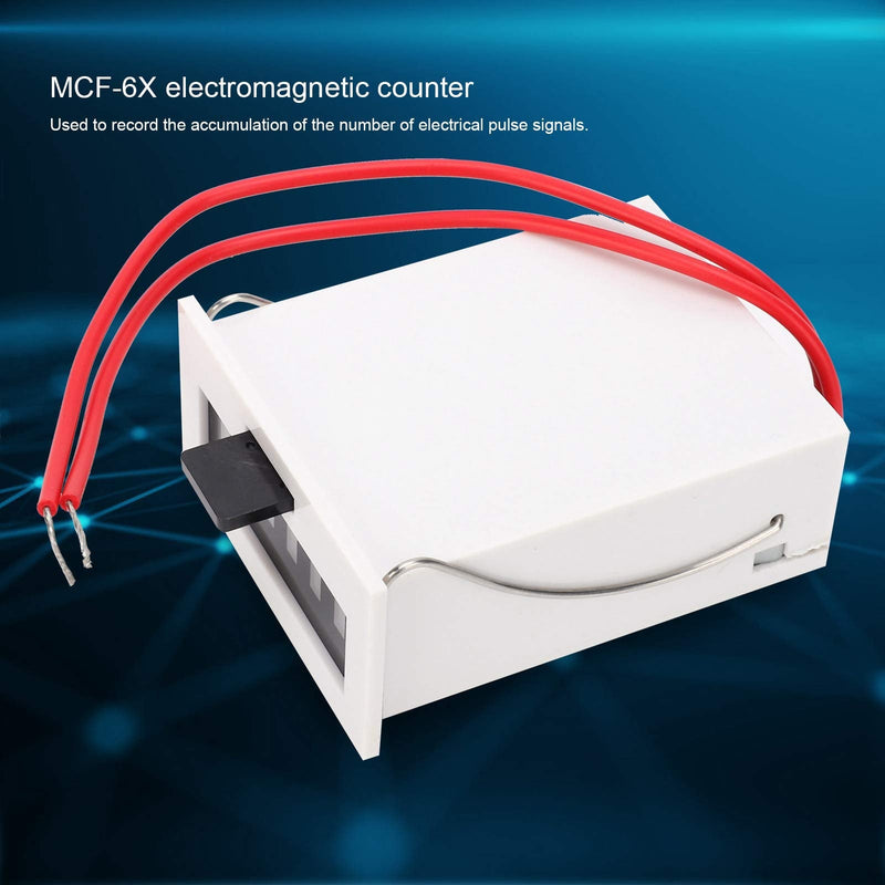  [AUSTRALIA] - Pulse signal counter 220 V, 6-digit electromagnetic pulse counter, counter modules for industrial use switch