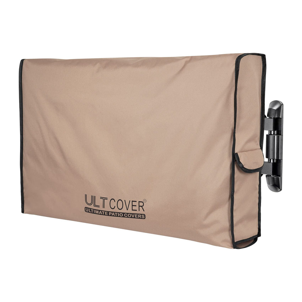  [AUSTRALIA] - ULTCOVER Waterproof Outdoor TV Cover for 28-32 inch Outside Flat Screen Televisions with Mounts and Stands 28" - 32" Brown