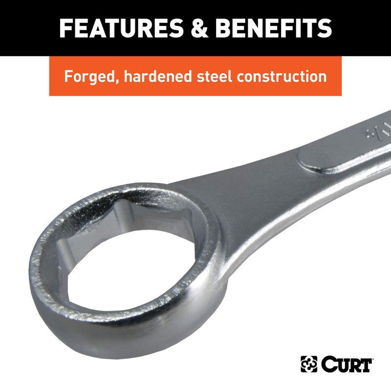  [AUSTRALIA] - CURT 20001 Box End Wrench for Trailer Hitch Balls with 3/4-Inch or 1-Inch Diameter Shank