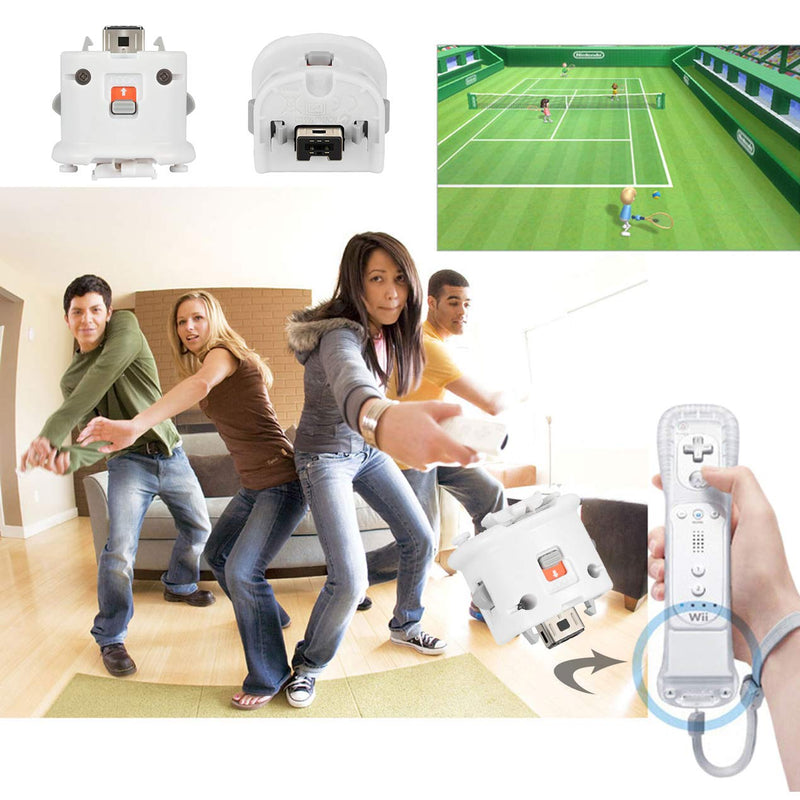 GIRIAITUS Wii Motion Plus Adapter-External Remote Motion Plus Sensor Controller -White,Set2 Pack - LeoForward Australia