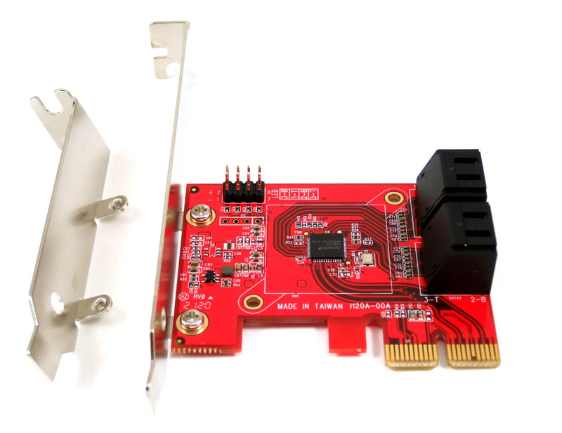  [AUSTRALIA] - Ableconn PEX-SA120 4-Port SATA 6G PCI Express x2 Host Adapter Card (ASMedia ASM1164 Controller)