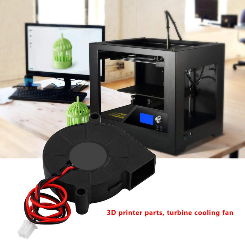  [AUSTRALIA] - Richer-R 3D Printer Cooling Fan, DC 12/24V 5015mm Blow Radial Cooling Fan Turbofan Cooler Kit Accessories High Rotation Speed with Low Noise for 3D Printer(24V)