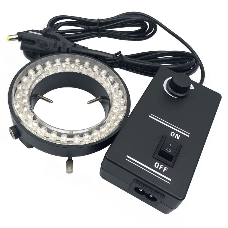  [AUSTRALIA] - FainWan Digital Microscope Accessories 60 LED Adjustable Ring Light Illuminator Lamp for Stereo Zoom Microscope Microscope Accessories