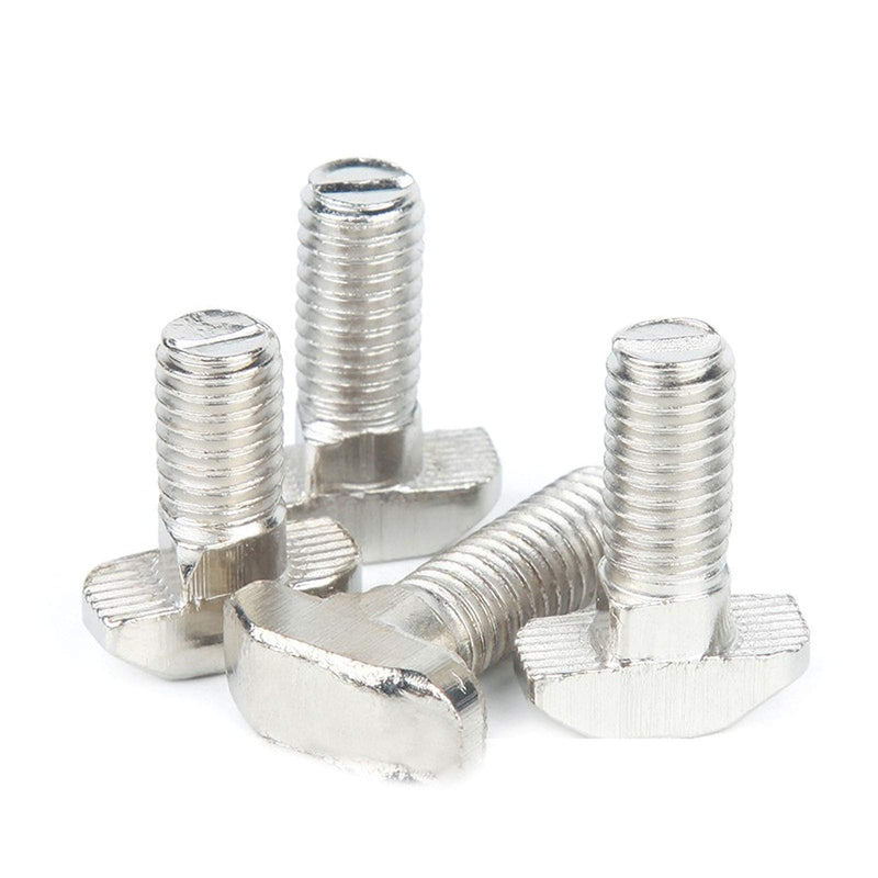 [AUSTRALIA] - 20 Pcs M8 x 25mm Thread T Slot Drop-in Bolt T-Bolt Hammer Head Bolt T Screw Stud for 4040 Series Standard 8mm T-Slot Aluminum Extrusion Profile (4040 Series) M8x25mm