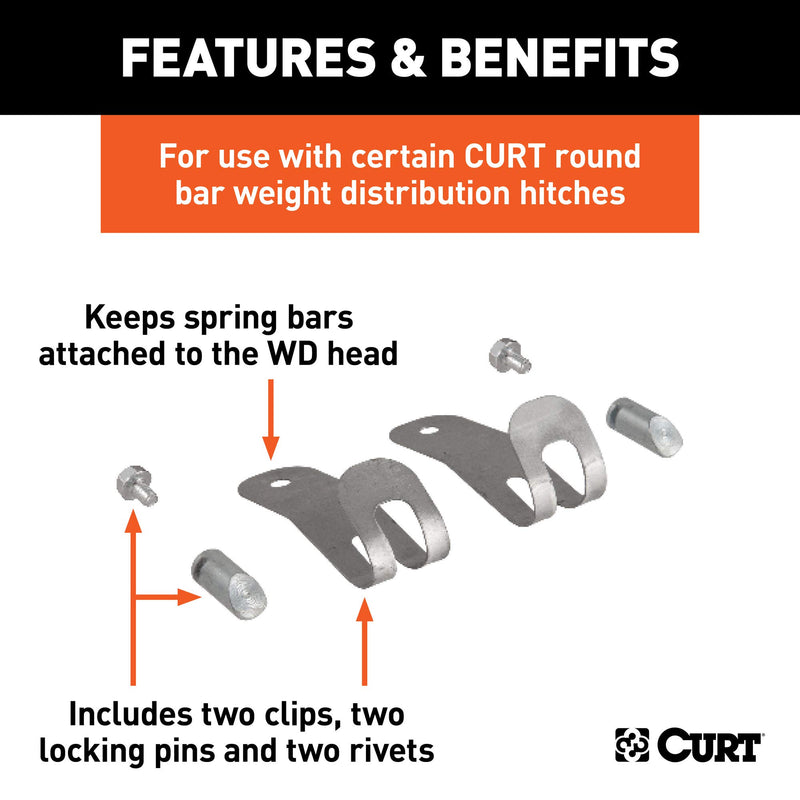  [AUSTRALIA] - CURT 17109 Replacement Round Bar Weight Distribution Retainers