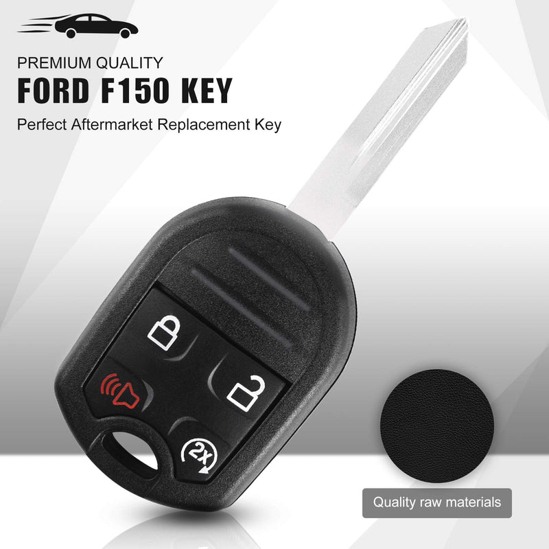 PERSUPER Car Key Fob Fit for Ford 2011-2014 F150 Pick-up, 2011-2016 F250/ F350/ F-450/ F-550/ F-650/ F-750, 2015 Flex Push to Start Ignition Key Smart Self-Programming Entry Remote OEM (CWTWB1U793) - LeoForward Australia