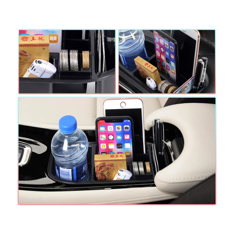  [AUSTRALIA] - CDEFG Car Armrest Box Storage Cup Holder, Center Console Storage Box, Change Holder, Coins Organizer Case for 2016-2019 HRV