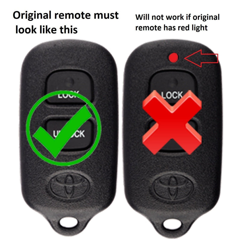  [AUSTRALIA] - KeylessOption Just The Case Keyless Entry Remote Key Fob Shell