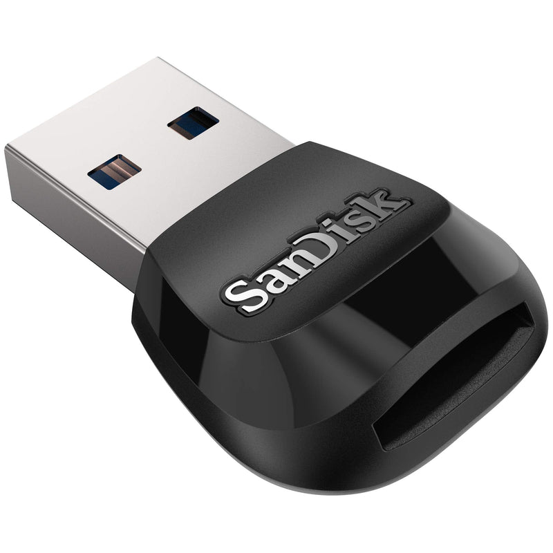  [AUSTRALIA] - SanDisk 128GB Extreme microSDXC UHS-I Memory Card with Adapter - C10, U3, V30, 4K, 5K, A2, Micro SD Card - SDSQXAA-128G-GN6MA & MobileMate USB 3.0 microSD Card Reader- SDDR-B531-GN6NN