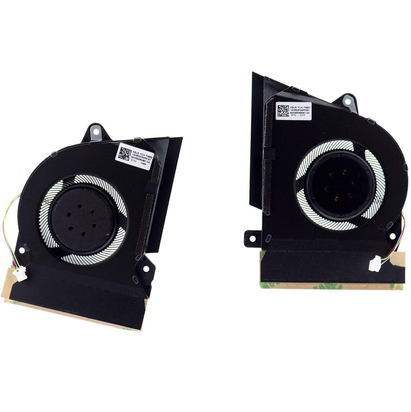  [AUSTRALIA] - Deal4GO DC12V 1A CPU Cooling Fan FMBB DFSCK22105182H w/GPU Fan FMBC DFSCK22115181H for ASUS ROG Zephyrus G14 GA401 GA401I GA401IV GA401IU CPU w/ GPU Cooling Fan set