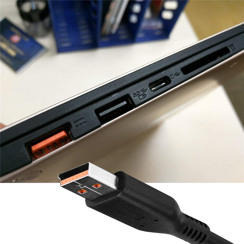 Genuine USB Charger Power Cable for Lenovo Yoga 3 Pro, Yoga 900, Yoga 700, Yoga 3 11, Yoga 3 14, Yoga 3-1470, Yoga3 11-5Y10, Yoga3 14-IFI, Yoga3 11-5Y10, Yoga 3-1470 Charger Power Supply Adapter Cord - LeoForward Australia