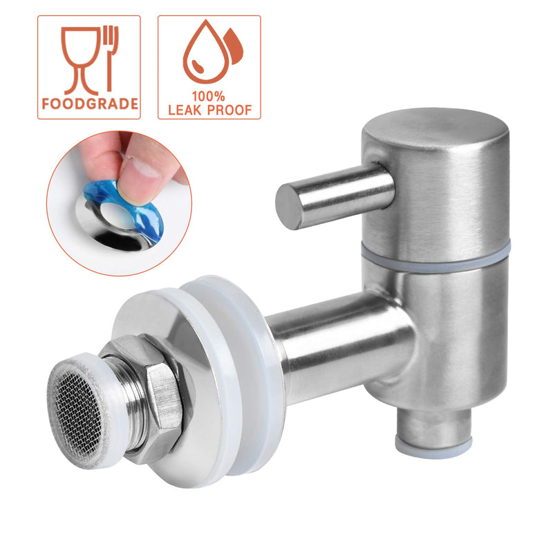  [AUSTRALIA] - Akamino Spigot for Beverage Dispenser, Stainless Steel Lever Pour Spout Water Dispenser Replacement Faucet for Berkey and other Gravity Filter systems