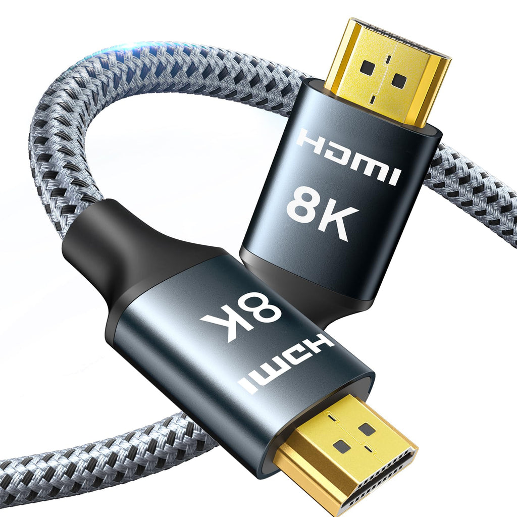  [AUSTRALIA] - ARISKEEN 8K HDMI 2.1 Cable 10M, Ultra HD 48Gbps High Speed Nylon Braided HDMI Cable, Supports 8K@60HZ, 4K@120Hz, eARC HDR10, Compatible with TV Xbox One PS4 PS5 Switch Monitor DVD Laptop 1 piece