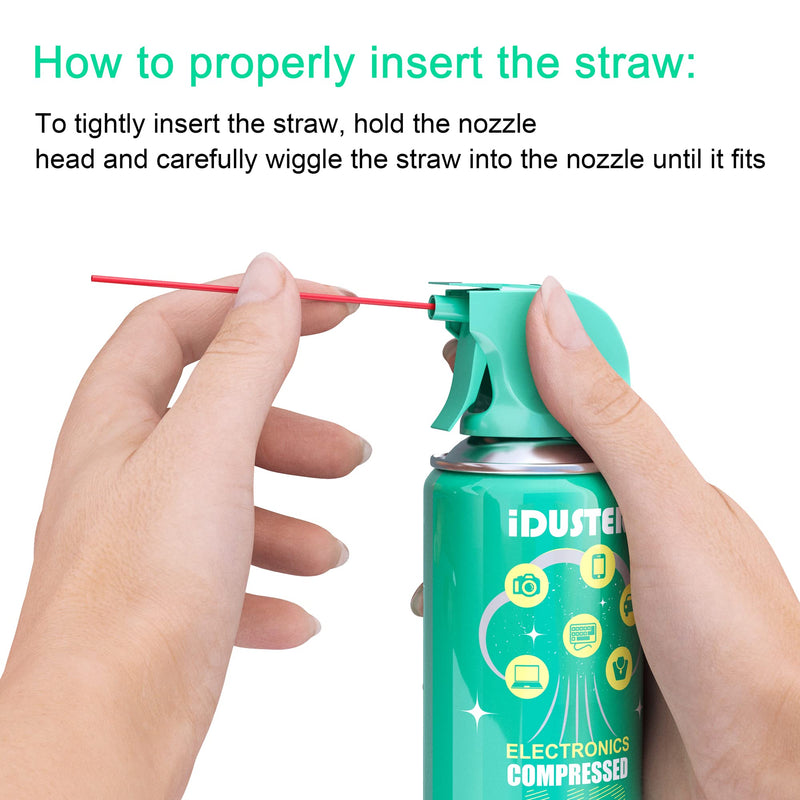  [AUSTRALIA] - Compressed Canned Air Duster for Computer - iDuster Disposable Electronic Keyboard Cleaner for Cleaning Duster, 2PCS(3.5oz) 3.5oz 2PCS