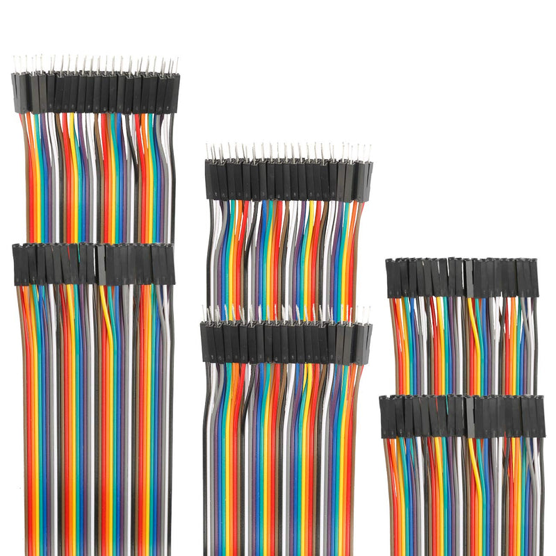  [AUSTRALIA] - EDGELEC 120pcs Breadboard Jumper Wires 10cm 15cm 20cm 30cm 40cm 50cm 100cm Optional Dupont Wire Assorted Kit Male to Female Male to Male Female to Female Multicolored Ribbon Cable 3.9 inch (10cm)