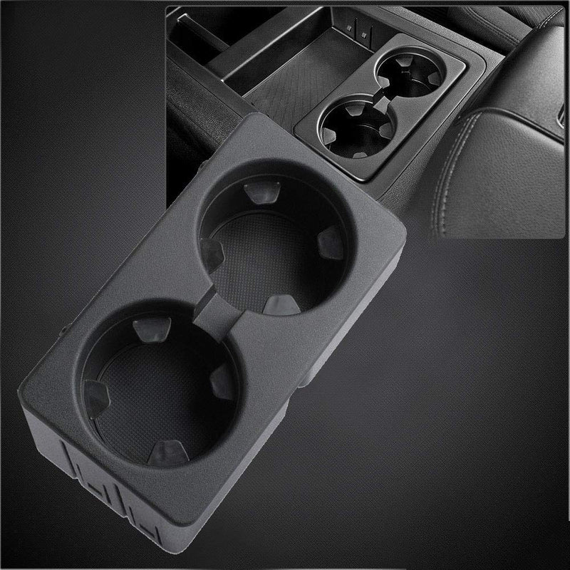  [AUSTRALIA] - Gekufa 19154712 Cup Holder Compatible with 2007-2013 Chevy Silverado Avalanche GMC Sierra 2007-2014 Suburban Yukon Tahoe Escalade - Floor Mounted Front Center Console Dual Beverage Drink Insert