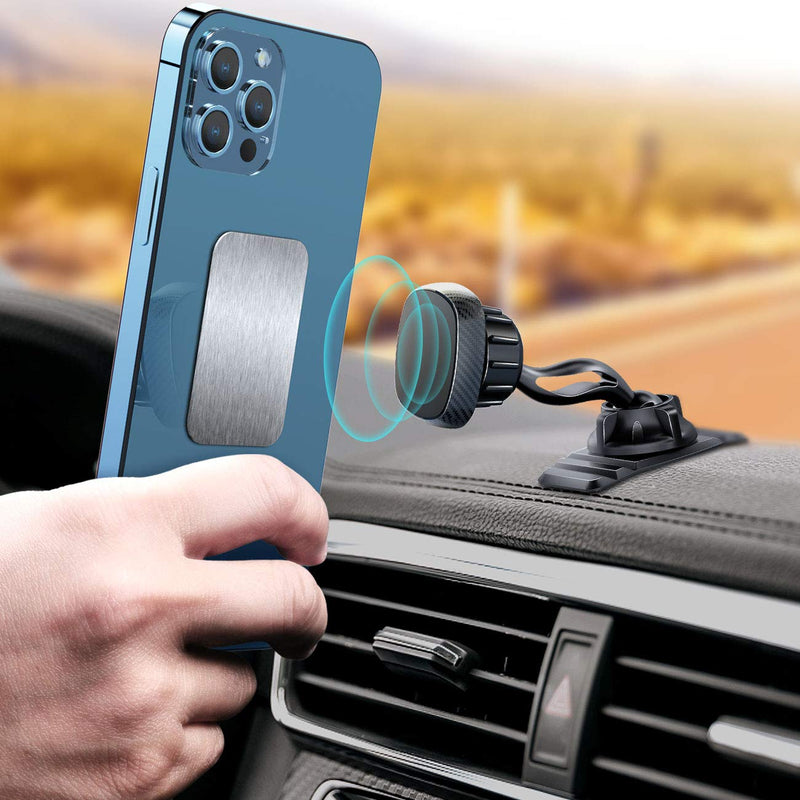  [AUSTRALIA] - eSamcore Phone Holder for Car - Magnetic Car Phone Mount for Vehicle Dashboard, [Double 360 Adjustable Stand] Cell Phone Automobile Cradles with Strong Magnets for iPhone