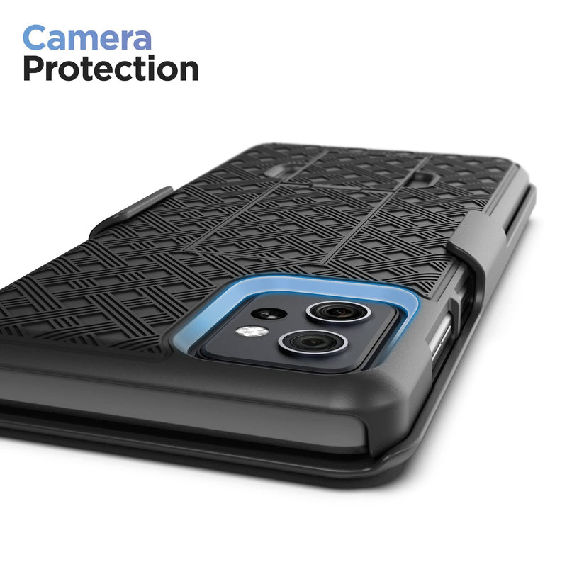  [AUSTRALIA] - Encased Belt Case for 2023 Moto G Power 5G Phone Case with Holster Clip and Kickstand (2023 Motorola G PWR 5G)