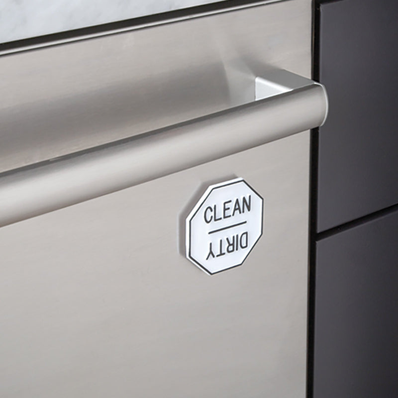  [AUSTRALIA] - Fox Run Clean or Dirty Dishwasher Magnet, 2.5 x 2.5 x 0.25 inches, White