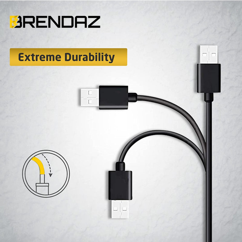  [AUSTRALIA] - BRENDAZ - Mini USB to Mini B Data Cable – Mini B Cable with Ultimate Data Sync & Charging Quality Compatible with PS3, Dash Cam, Digital Cameras, PDA, Scanners, etc. (3-Feet) 3-Feet