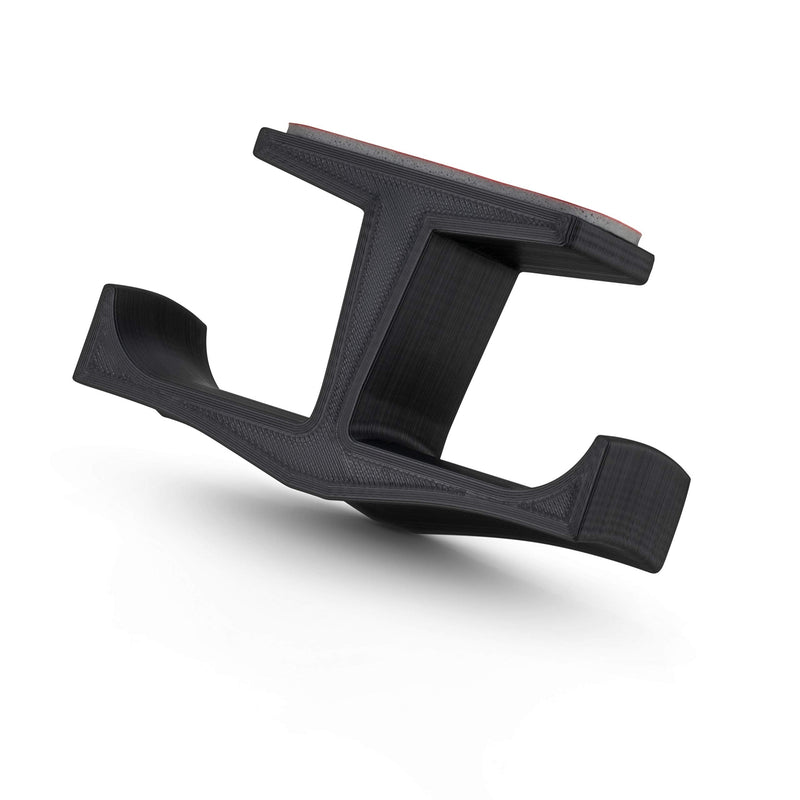  [AUSTRALIA] - Brainwavz BigT Dual Headphone Stand, Under Desk Hanger for Headphones, Gaming Headsets, Mobiles Accessories, Stick On, No Screws, Black (Big T) Big T