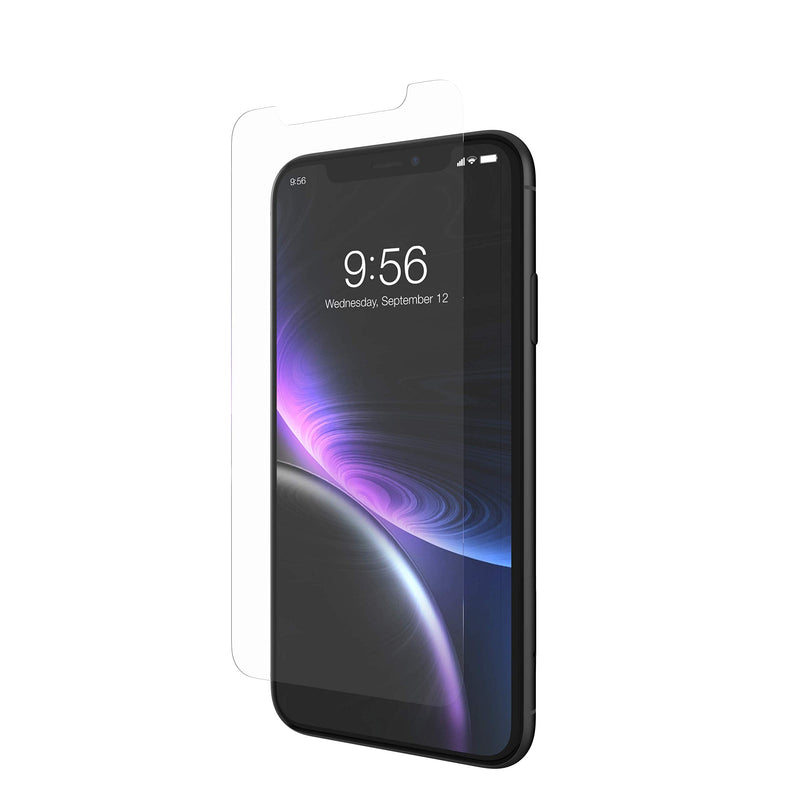  [AUSTRALIA] - ZAGG InvisibleShield Glass+ Screen Protector – High-Definition Tempered Glass for the Apple iPhone XR – Impact & Scratch Protection