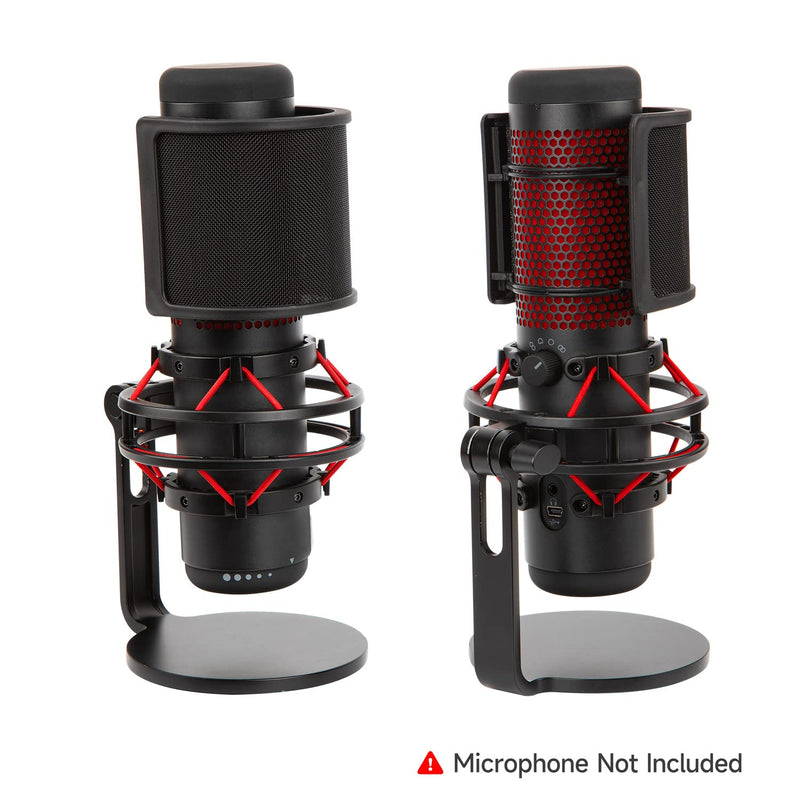  [AUSTRALIA] - WIBOND Mic Pop Filter Compatible with HyperX QuadCast S Mic- Metal Mesh Pop Filter shield Microphone Windscreen Foam Cover Mic Shield Mask