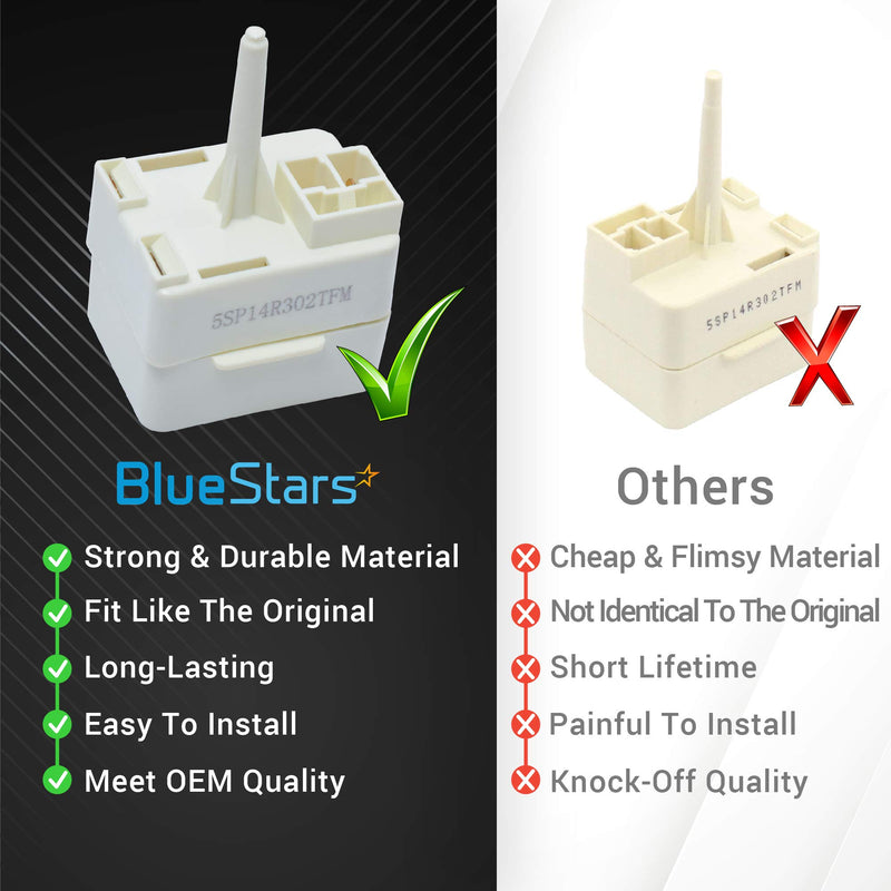 Ultra Durable 2188830 Refrigerator Compressor Relay & Overload Replacement by Blue Stars - Exact Fit for Whirlpool & Kenmore Refrigerators - Replaces AP3885081 2220475 PS993073 2188829 1177466 - LeoForward Australia