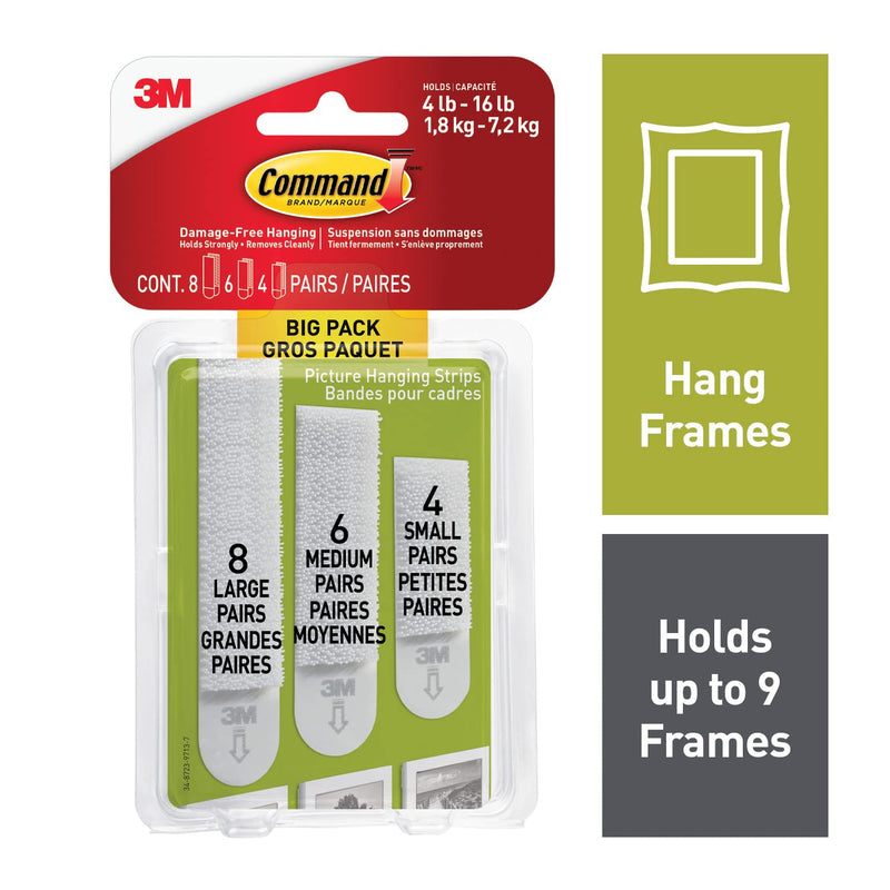  [AUSTRALIA] - 3M Command Assorted Picture Hanging Strips Big Pack (17211-BP)