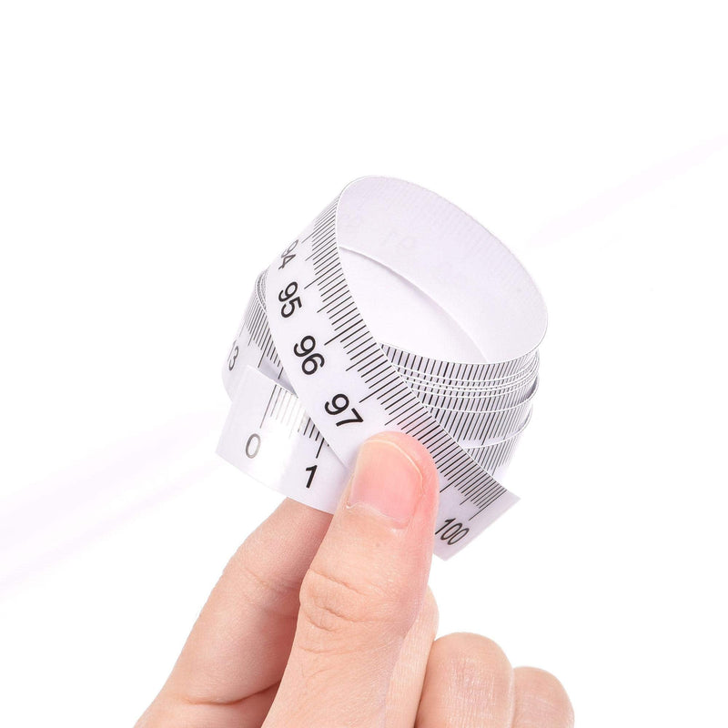  [AUSTRALIA] - uxcell Adhesive Backed Tape Measure 1M Left to Right Read Measuring Tapes Stick on Workbench Ruler (Transparent)