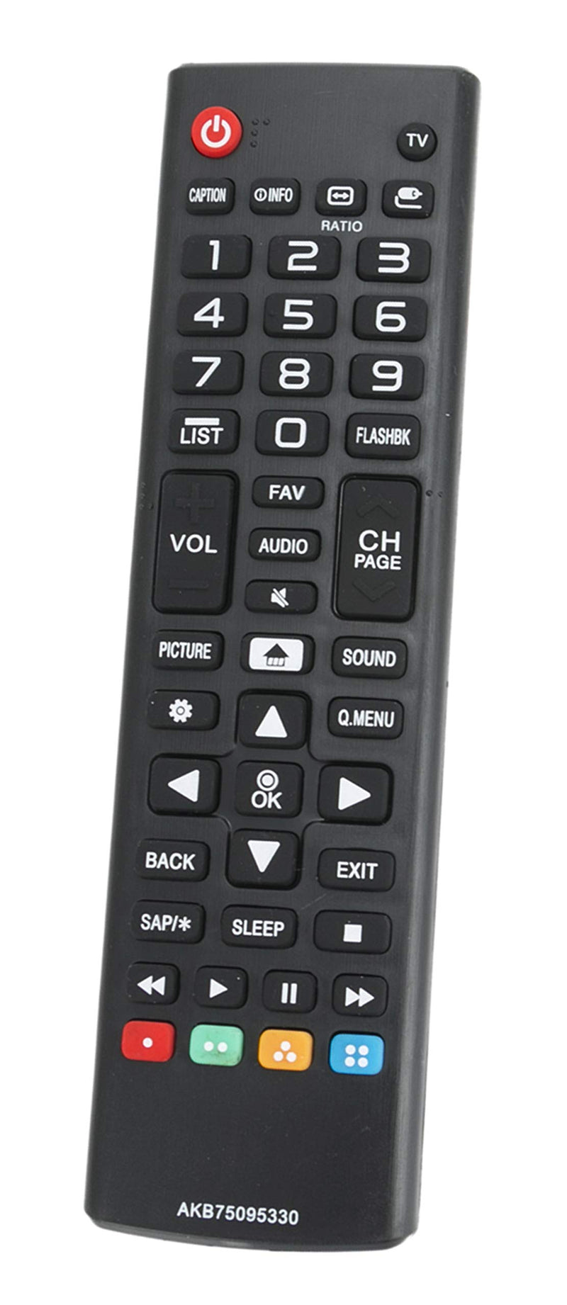 New AKB75095330 Replace Remote Control fit for LG 28MT42DF 28LJ400B 43LJ5000 43LJ500M 32LJ500B 28LJ400B-PU 32LJ500UB 32LJ500-UBLED 28LJ430B 28LJ400B-PU 32LJ500B-UB 43LJ5000-UB 43LJ500M-UB LCD TV - LeoForward Australia