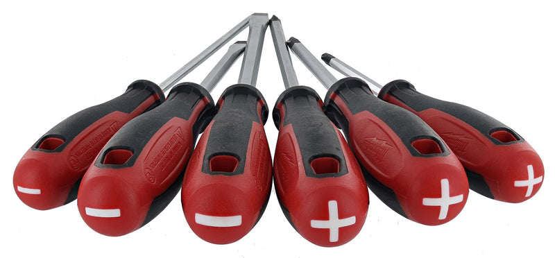  [AUSTRALIA] - Milwaukee 48-22-2706 6Piece Phillips and Slotted Head Screwdriv Ing Set W/Magnetic Tips and Trilobe Handles