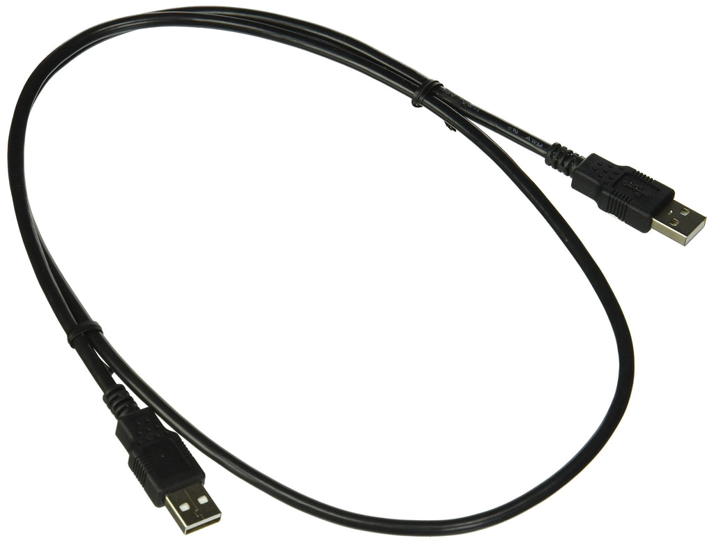  [AUSTRALIA] - C2G USB Cable, USB Panel Mount, USB 2.0 Cable, USB A to A Cable, 3.28 Feet (1 Meter), Black, Cables to Go 28105 3.3 Feet USB A Male to A Male