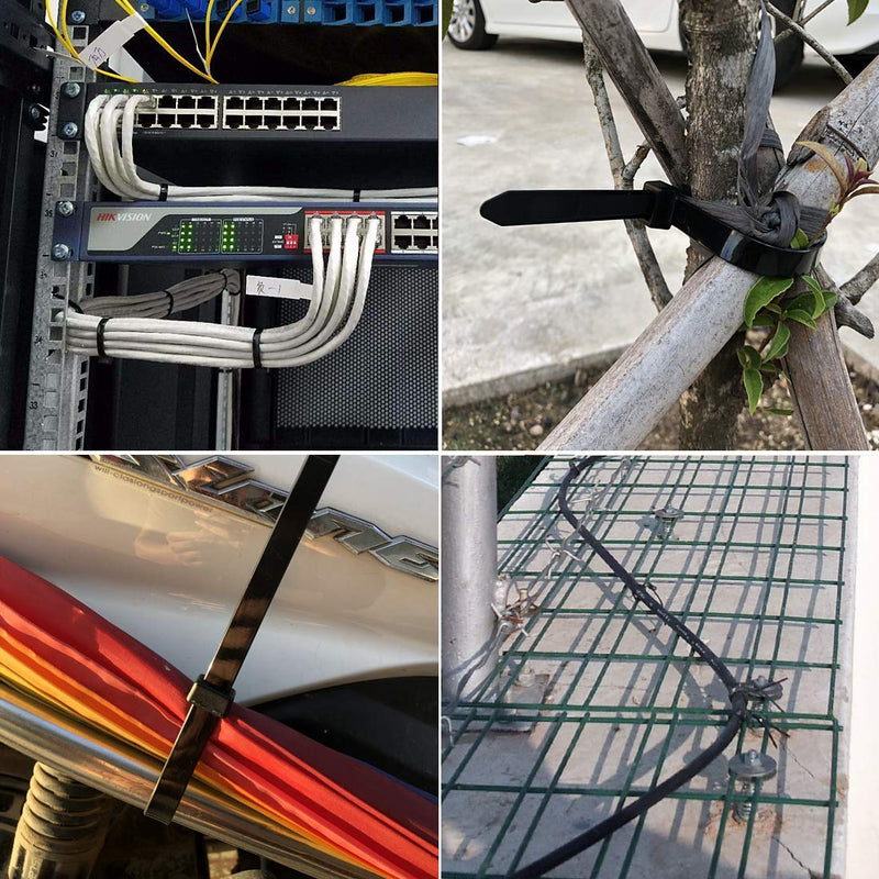 [AUSTRALIA] - 60 Piece Multi-Purpose Ultra Heavy Duty UV Cable Ties,11.8 Inch Width 0.51 Inch, 250 lbs Tensile Strength,Black