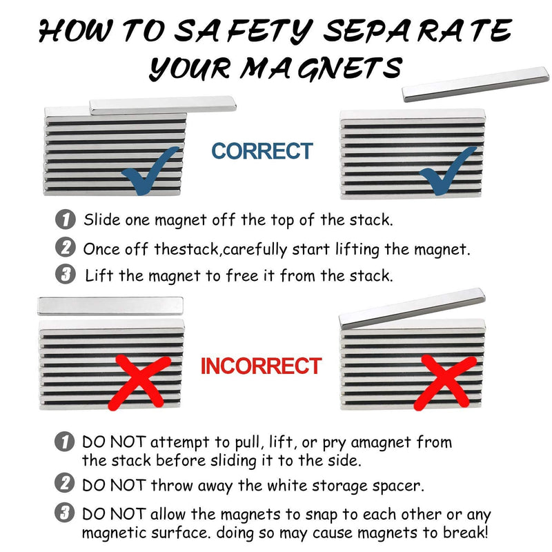  [AUSTRALIA] - LOVIMAG Powerful Neodymium Bar Magnets, Rare-Earth Metal Neodymium Magnet - 60 x 10 x 3 mm, Pack of 12 60x10x3mm-12p