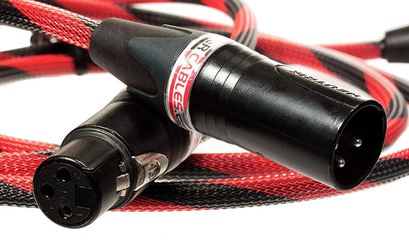  [AUSTRALIA] - Better Cables Silver Serpent Anniversary Edition Red/Black Balanced XLR Audiophile Audio Cables (Single Cable) - High-End, High-Performance, Silver/Copper Hybrid, Low-Capacitance - 1.5 Feet