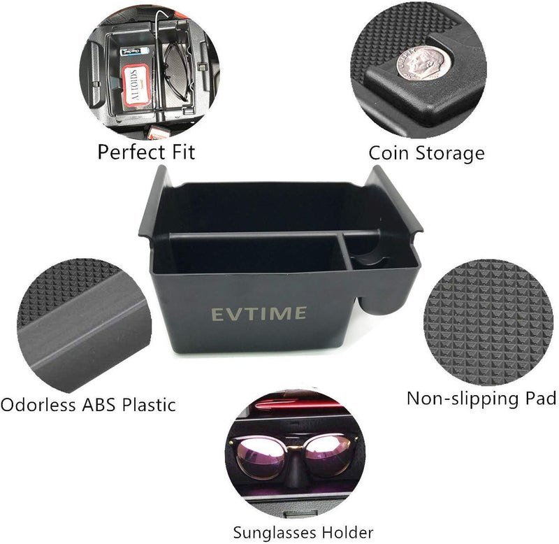  [AUSTRALIA] - EVTIME for Jeep Wrangler JK and JKU Accessories 2011-2018 Center Console Organizer Tray