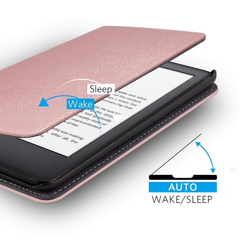  [AUSTRALIA] - CoBak Case for All New Kindle 11th Generation 2022 Release Only - PU Leather Smart Cover with Kickstand, Auto Sleep and Wake, Premium Protective Case for Kindle 2022 *Rose Gold-1