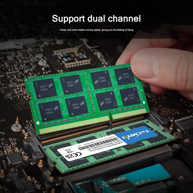  [AUSTRALIA] - TECMIYO 2GB DDR2 667Mhz PC2-5300 PC2-5300S Non ECC Unbuffered 1.8V CL5 2RX8 Dual Rank 200 Pin Sodimm Laptop Notebook Computer Memory Ram Module 2GB DDR2 667 SODIMM