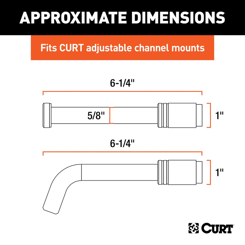  [AUSTRALIA] - CURT 23556 Lock Set for Adjustable Channel Mounts